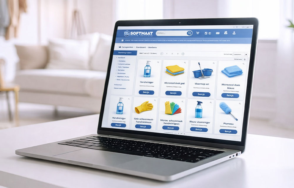 Dashboard van BAS WebShop