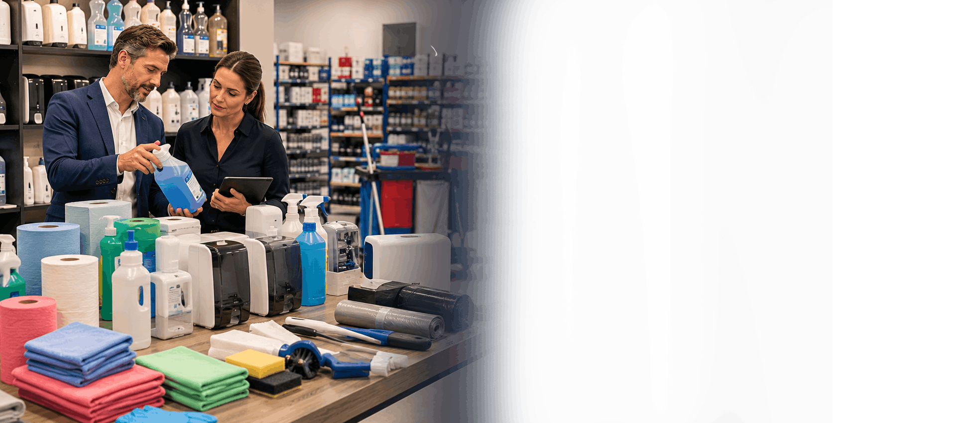 B2B webshop met locatiemanagement voor schoonmaakgroothandels
